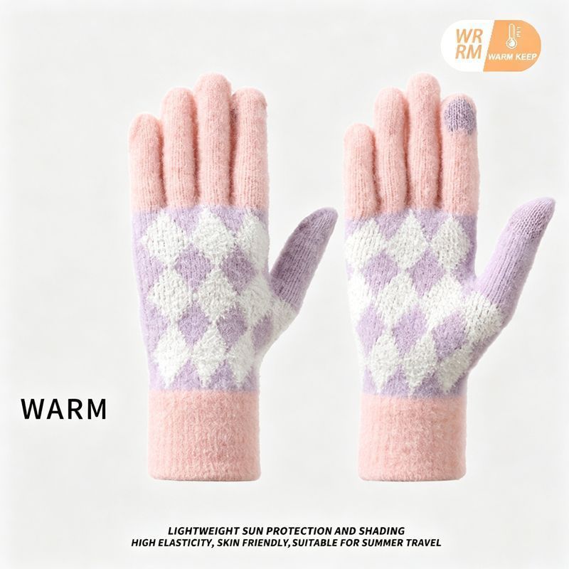 2Pcs Touchscreen Knitted Gloves 01 - Image 1