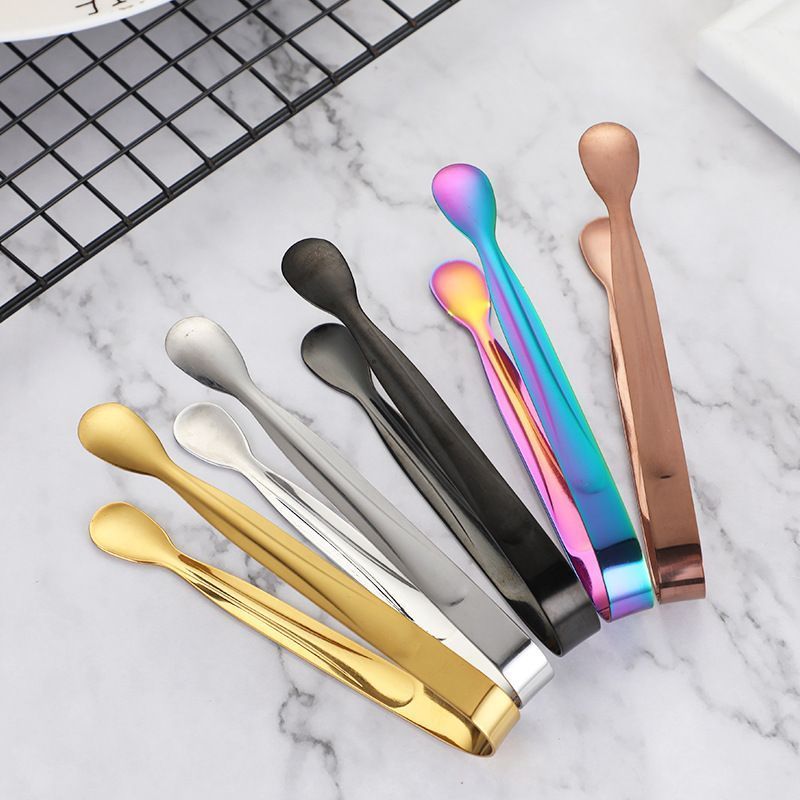 12Pcs Stainless Steel Square Candy Tongs, Food Serving Clips for Party Wedding Salad Bar Kitchen Household Use-Silver 01 - Image 4