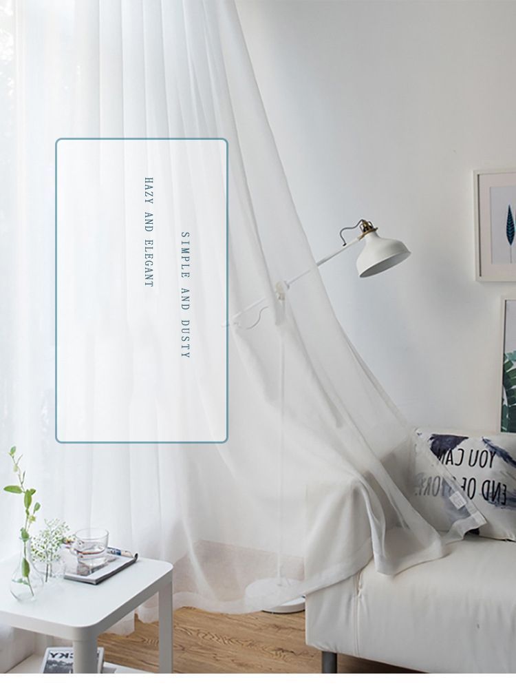 2 Pack Semi Blackout Sheer Curtains Beige - Image 2