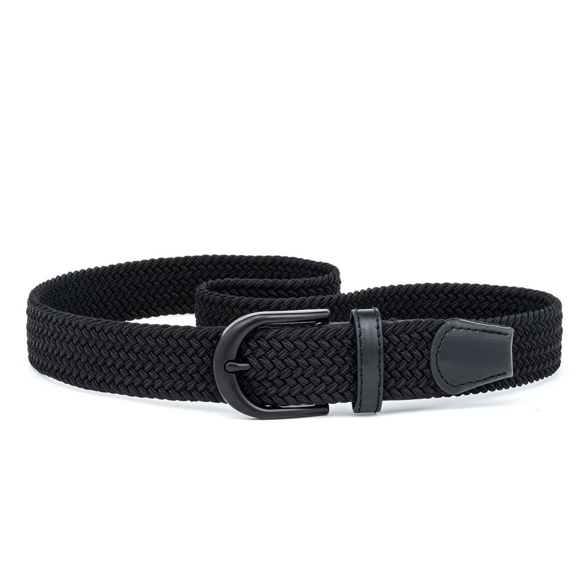 Men's Woven Belt Brown 03 - Image 2