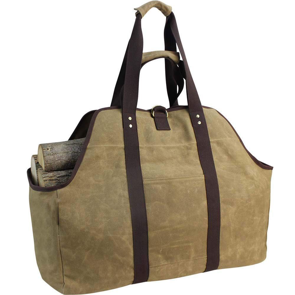 Firewood Storage Bag Khaki - Image 1