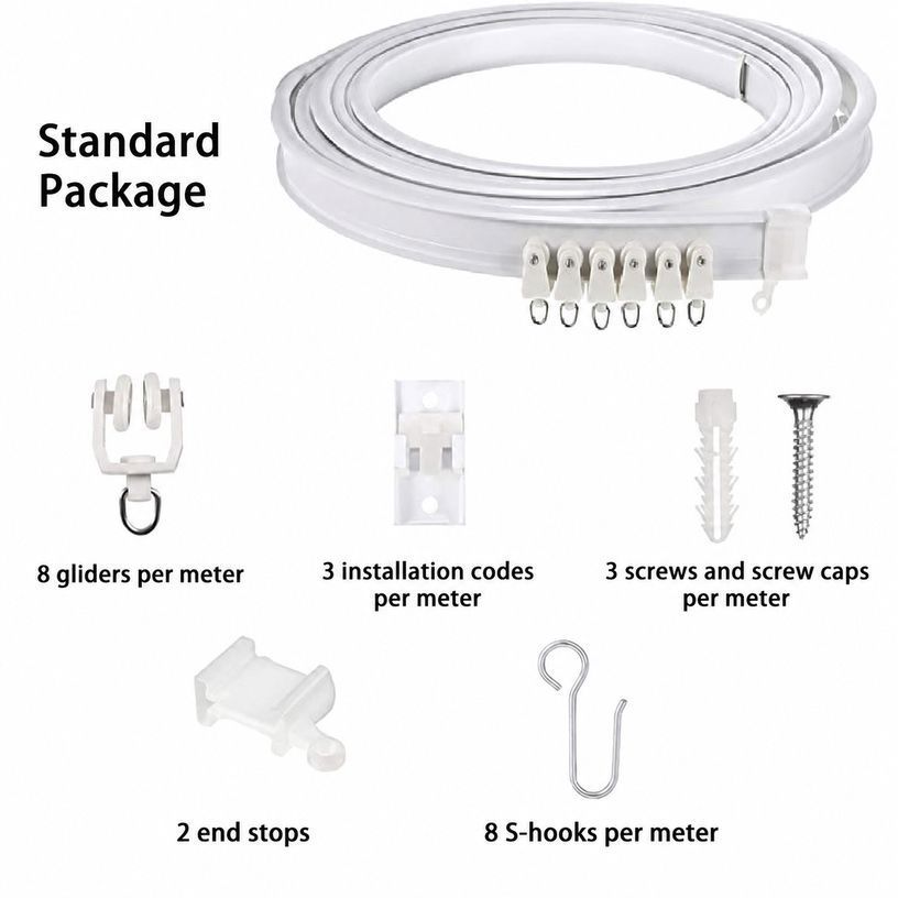 Curtain Track 5M [Including Accessories] - Image 1