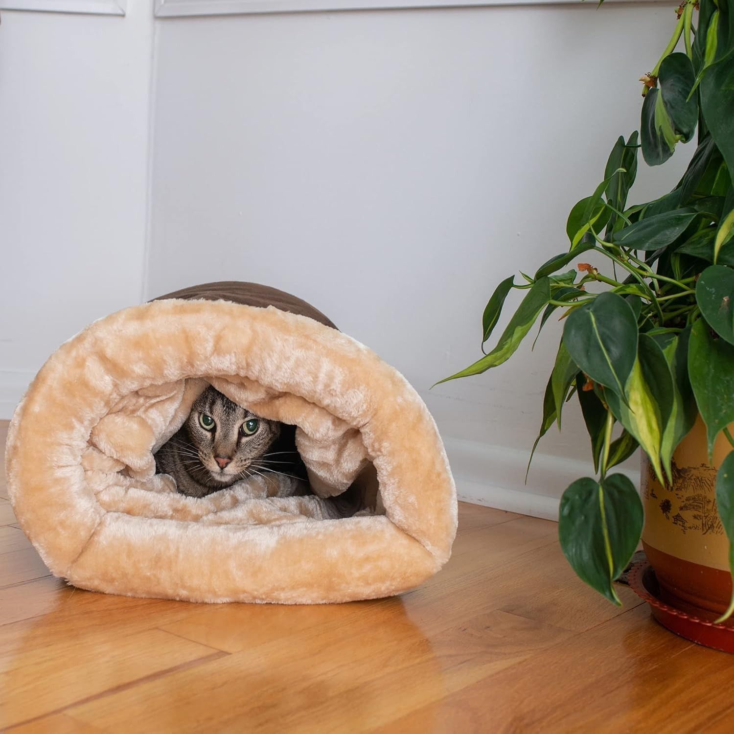 Universal Pet Warm Bed Dark Brown - Image 6