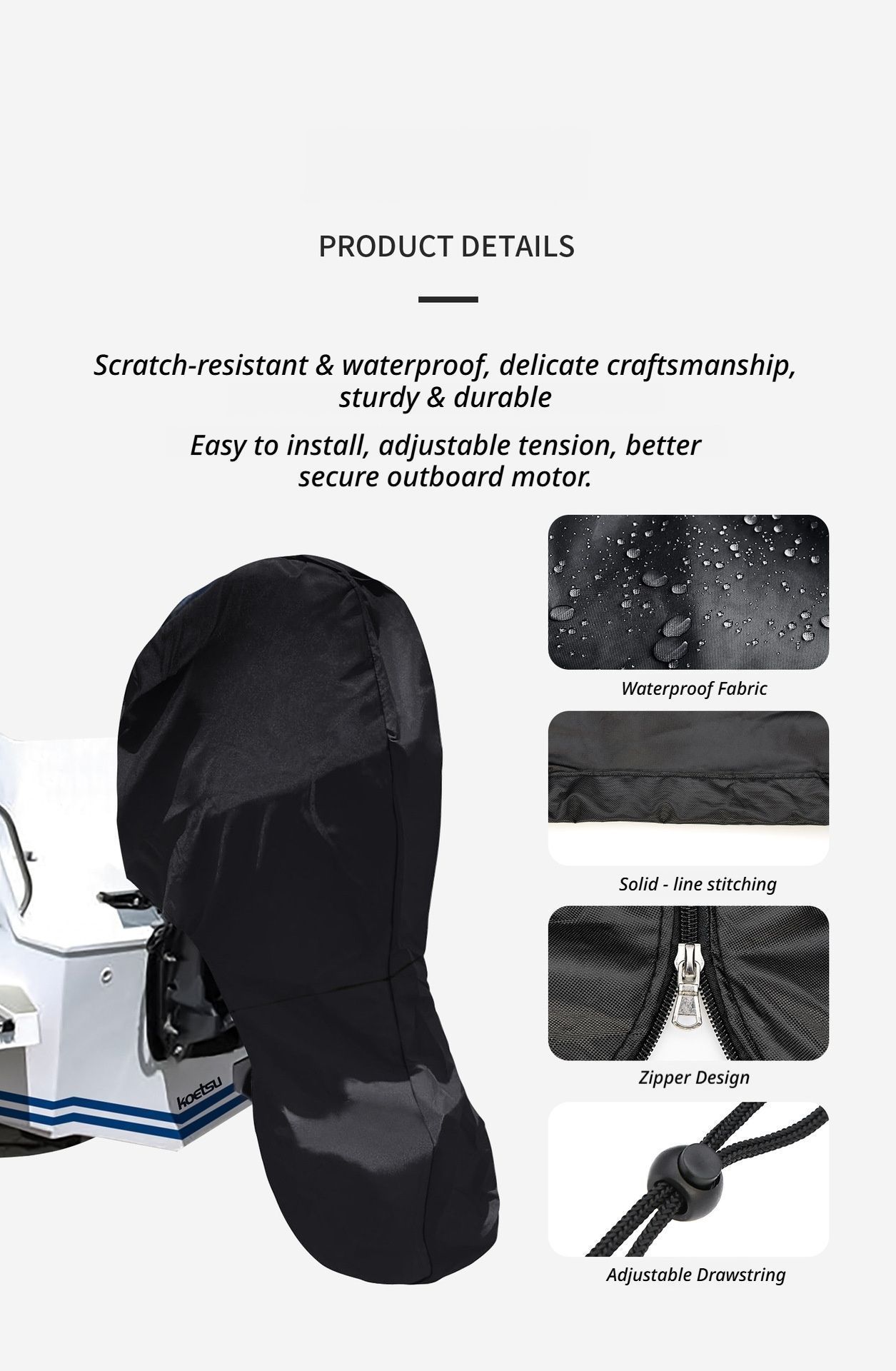 420D Outboard Motor Cover 30-60HP - Image 4