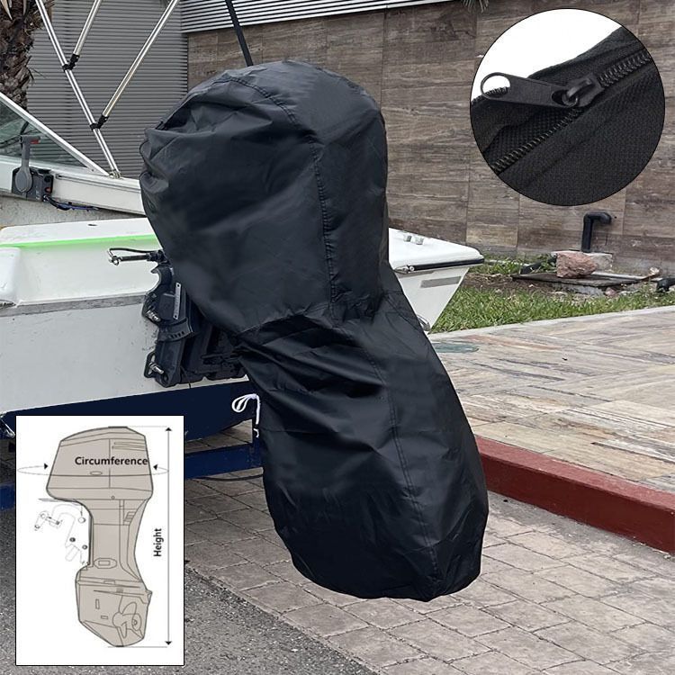 420D Outboard Motor Cover Black 30-60 HP - Image 1