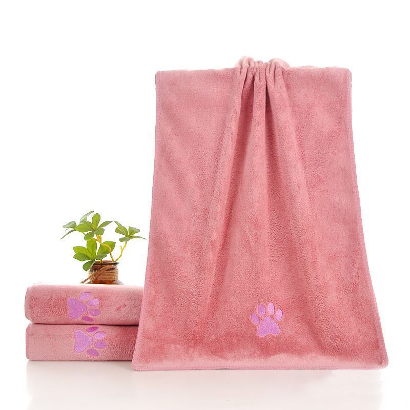 Pink Pet Towel 35x75cm 5Pcs - Image 1