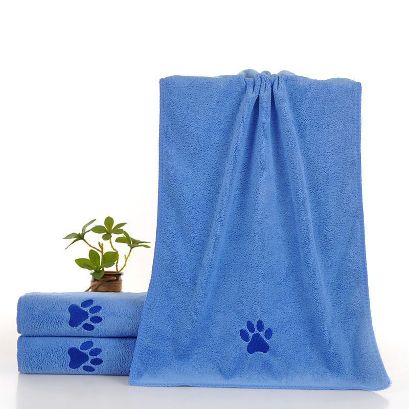 Blue Pet Towel 50x100cm 3Pcs - Image 1