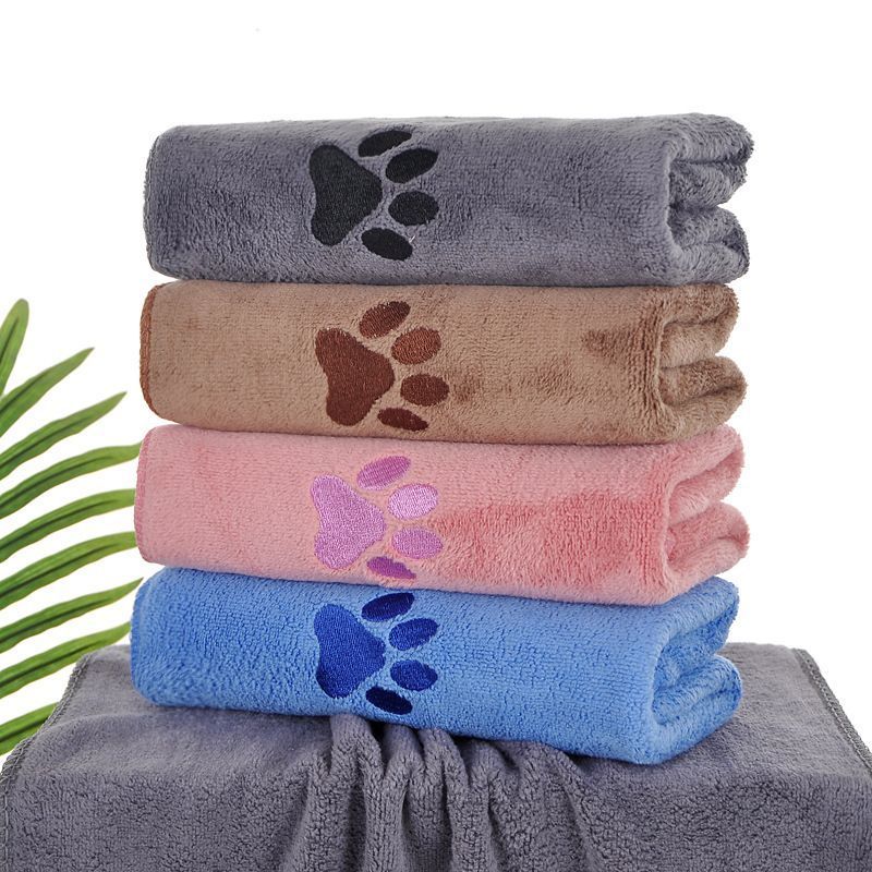 Dark Brown Pet Towel 35x75cm 5Pcs - Image 2
