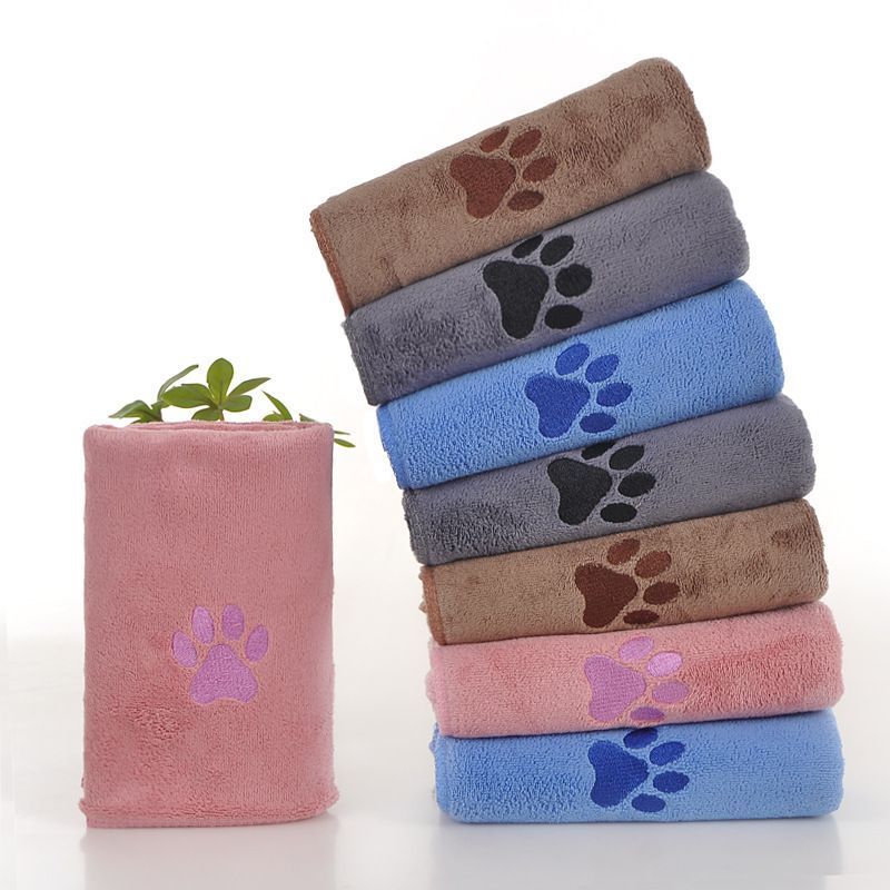 Dark Brown Pet Towel 35x75cm 5Pcs - Image 3