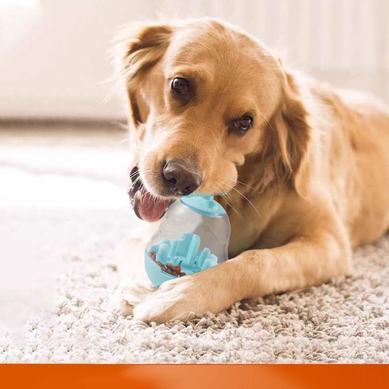 2Pcs  Pet Tumbler Feeder Puzzle Toy Pet Training Dispenser-Orange - Image 2