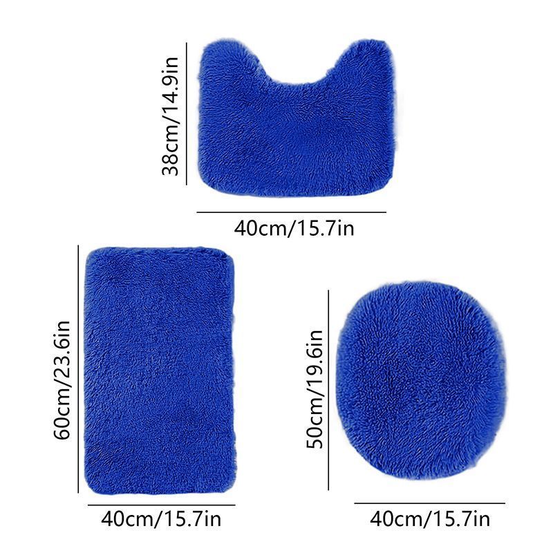 Bathroom Rugs Sets Blue - Image 1