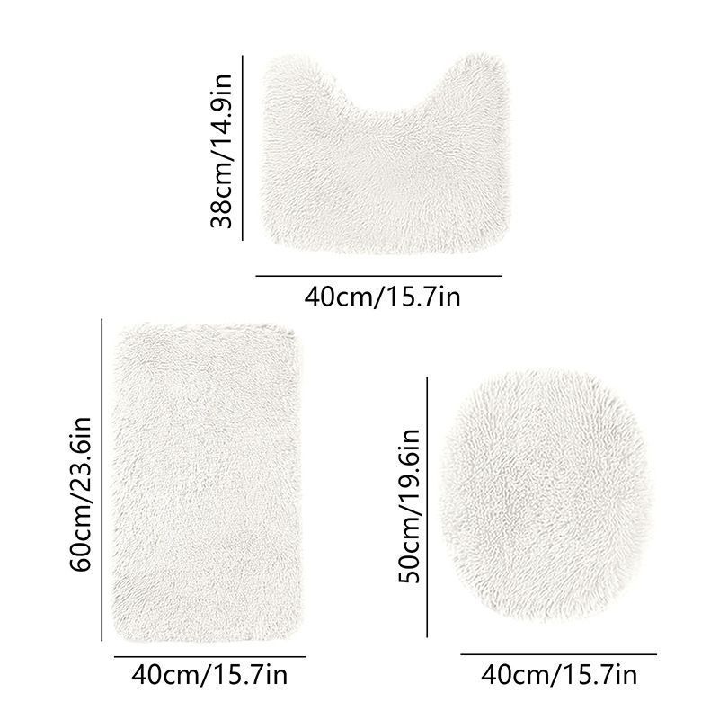 Bathroom Rugs Sets Brown - Image 2