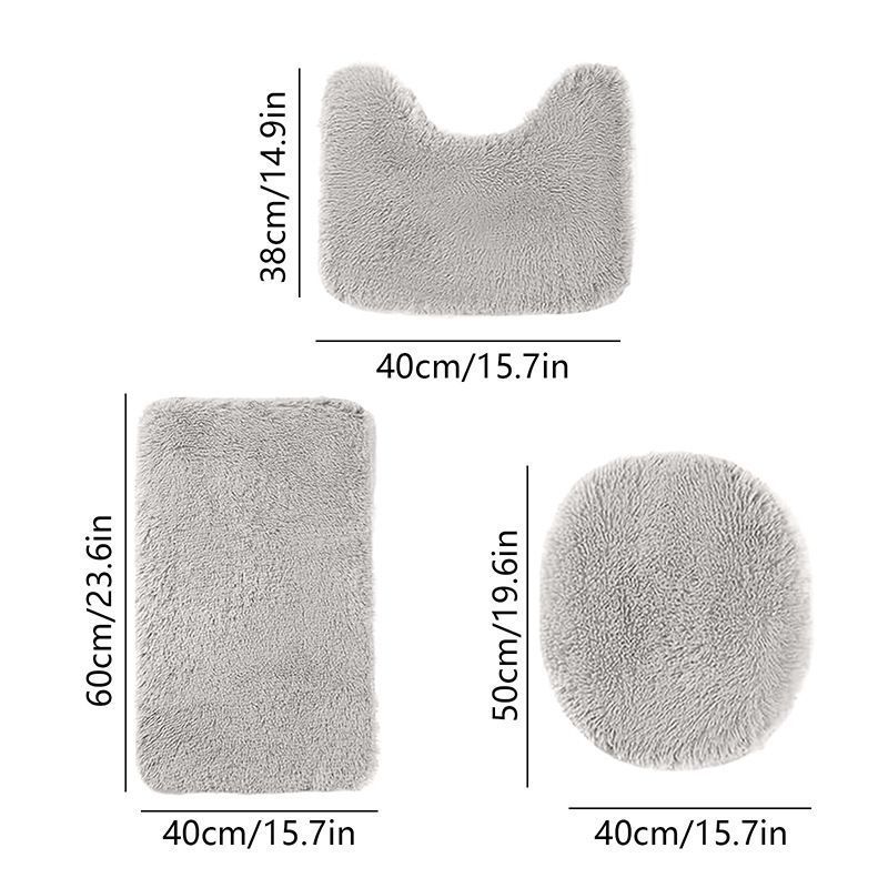 Bathroom Rugs Sets Brown - Image 5