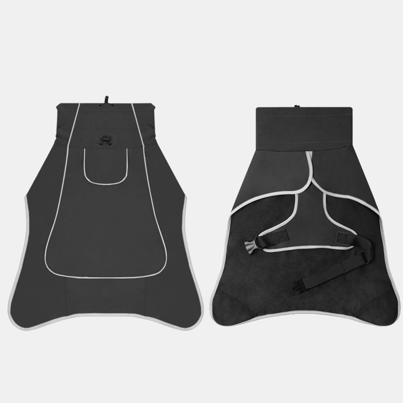 Winter Warm Pet Coat, Outdoor Cold Proof Dog Jacket-black - Image 5