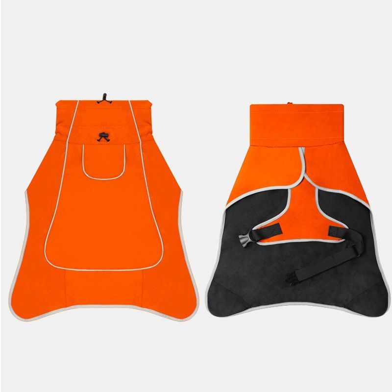 Winter Warm Pet Coat, Outdoor Cold Proof Dog Jacket-orange - Image 5