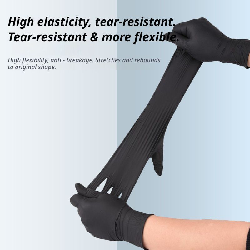 300Pcs Black Nitrile Gloves-Extra Large - Image 4