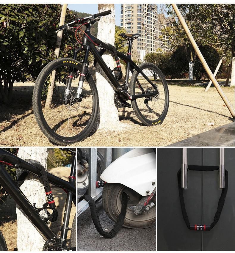 Bike Combination Lock - Black Grey, 0.9m - Image 3