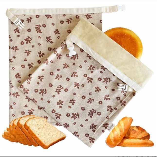 2 Pack Beeswax Bread Bags - Image 1