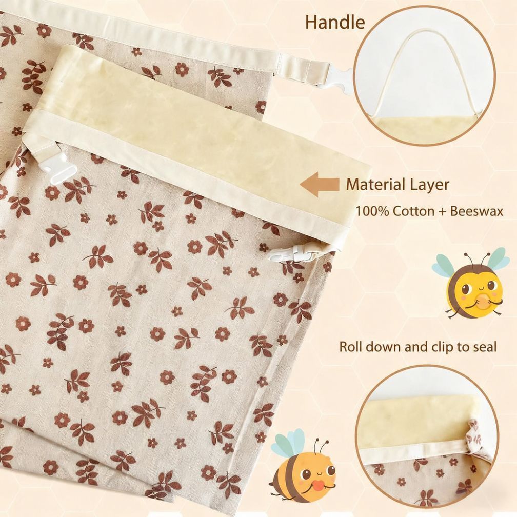 2 Pack Beeswax Bread Bags - Image 3