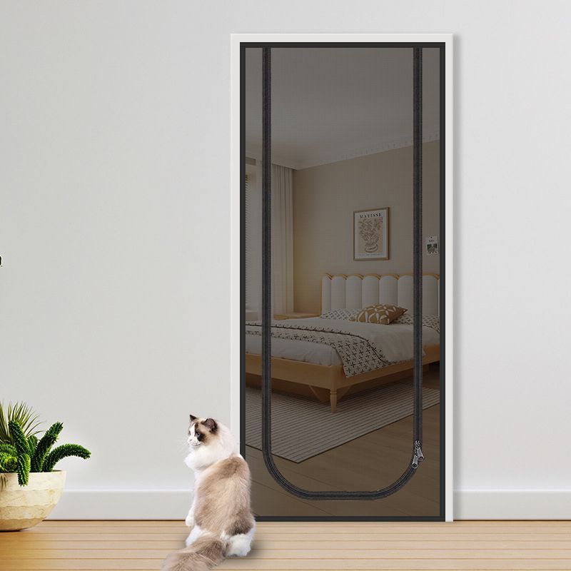 Pet Zipper Screen Door Black 95 x 220cm - Image 1