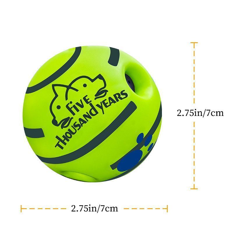 7cm Dog Squeaky Ball OPP Bag - Image 1