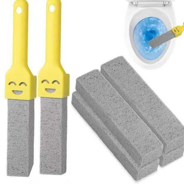 2 Yellow Handles + 6 Pumice Stones - Image 1