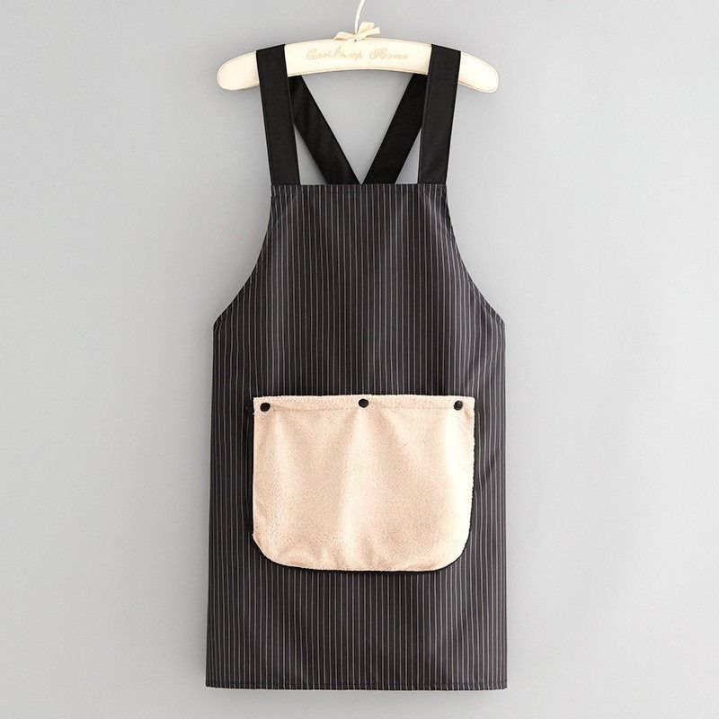 2-Pack Black Waterproof Aprons - Image 1