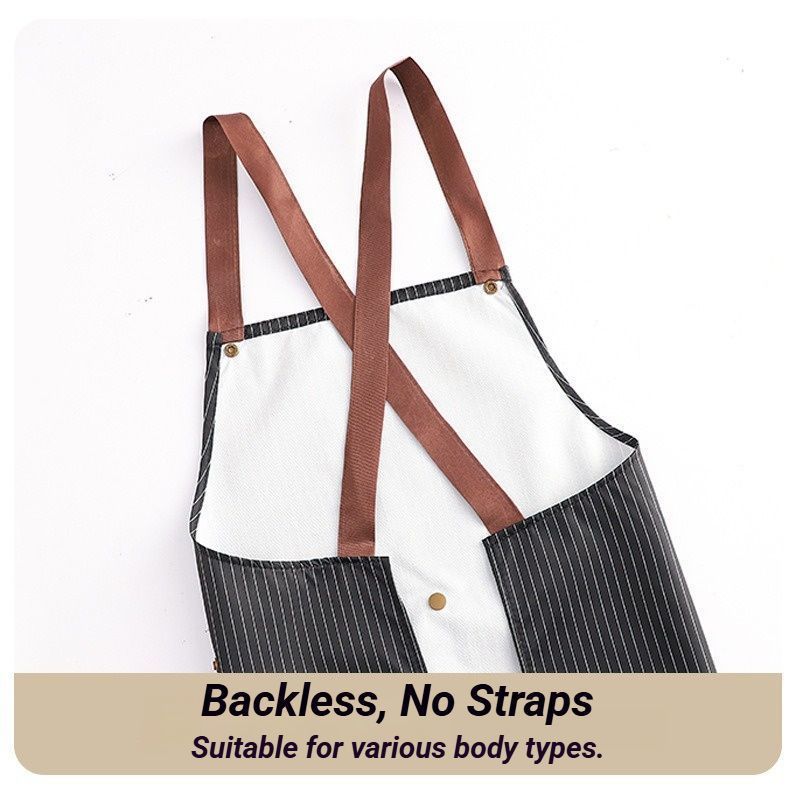 2-Pack Black Waterproof Aprons - Image 7
