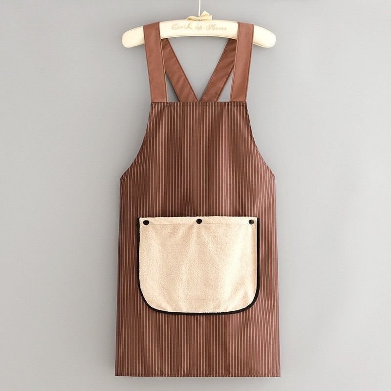 2-Pack Khaki Waterproof Aprons - Image 1