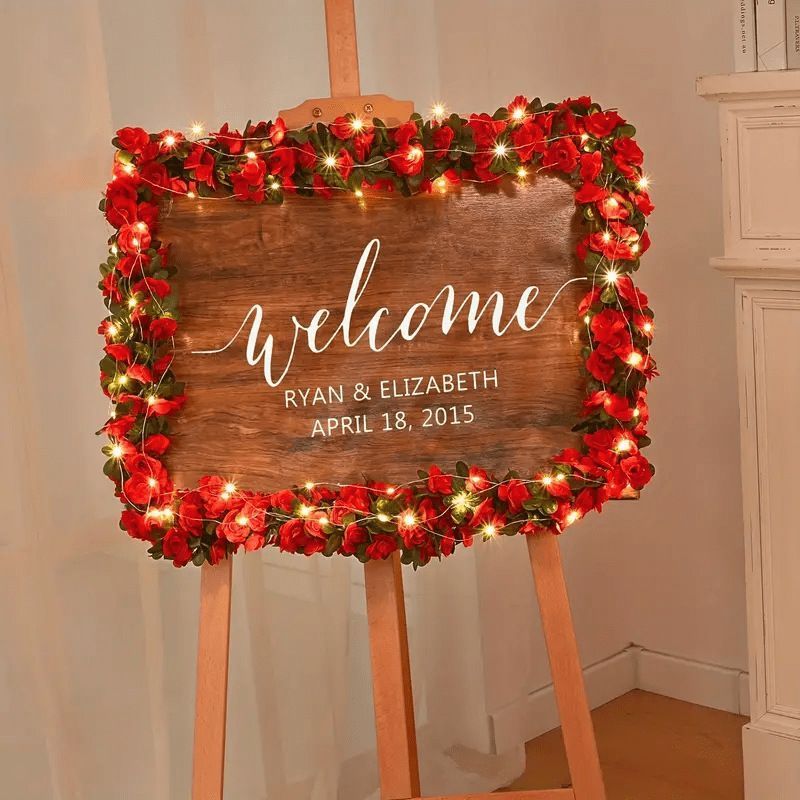 Artificial Rose Vine - Red 2.5m - Image 4