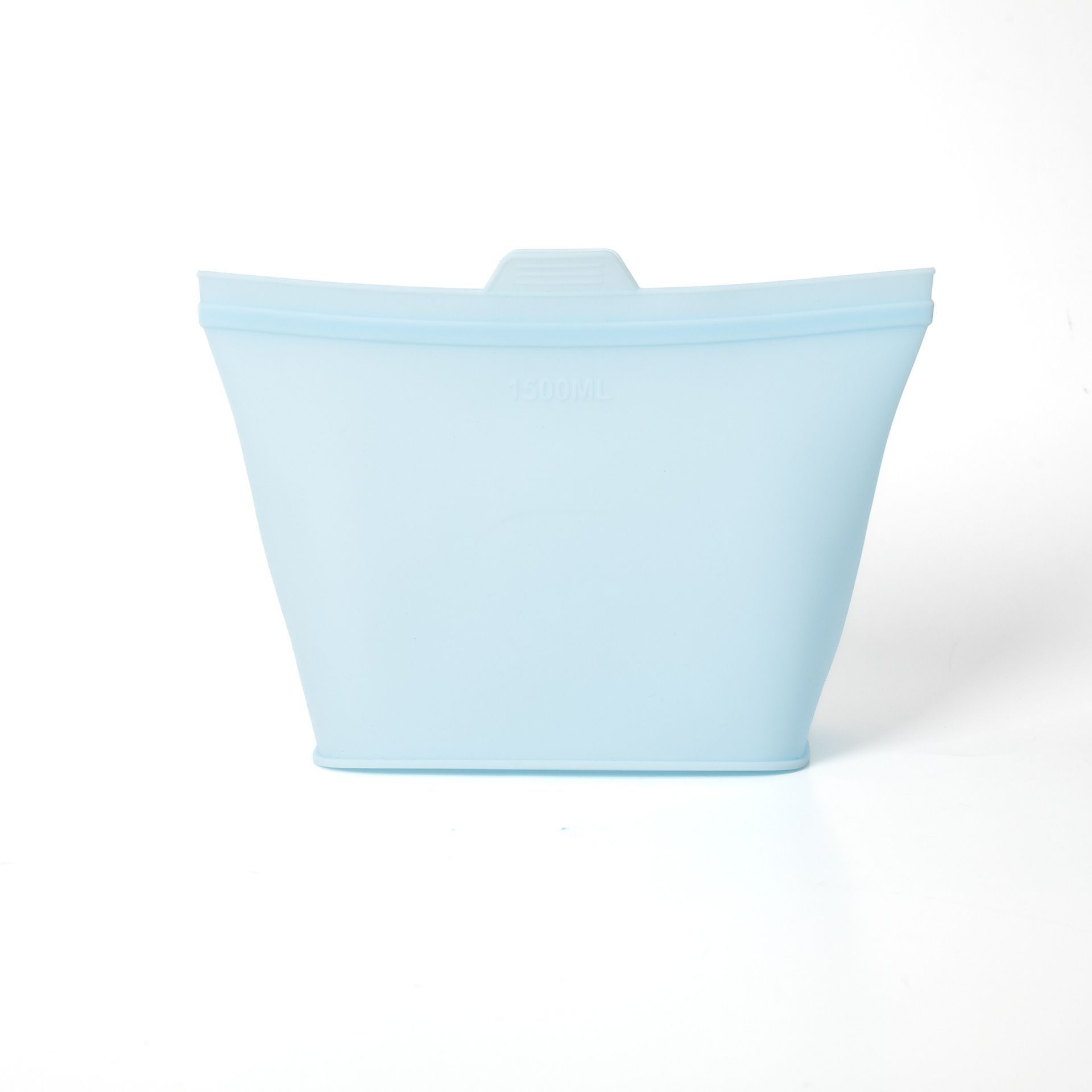 4 Pack Food-Grade Silicone Food Storage Bags, Light Blue, 500ml - Image 7