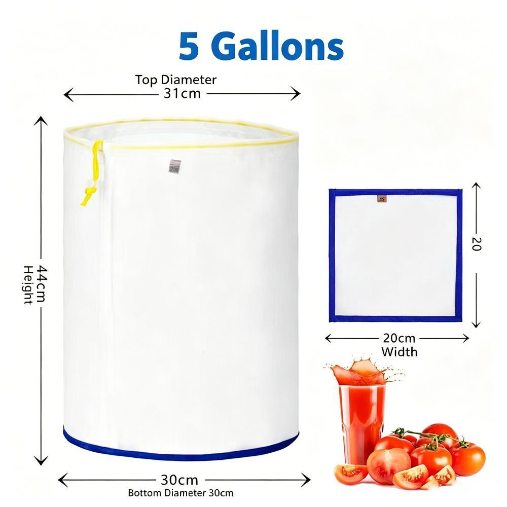 5pcs 5 Gallon Filter Bag - Image 1