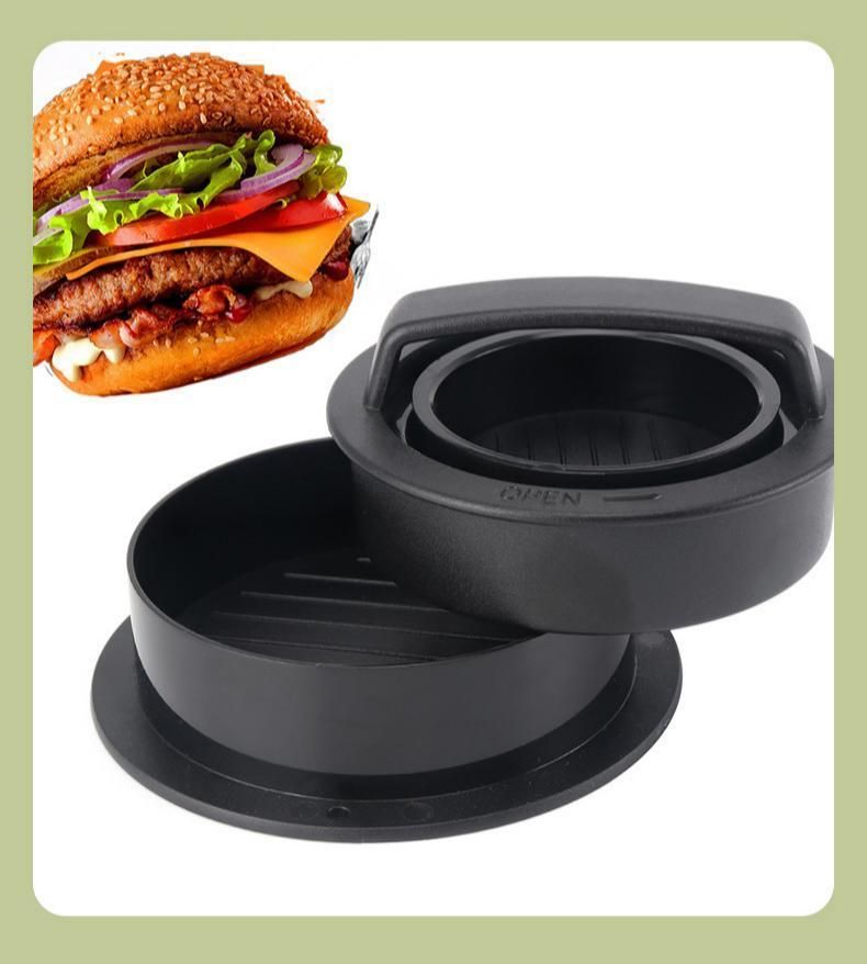 Hamburger Patty Press with 100 Pcs Silicone Paper, Color Box Packaging - Image 6