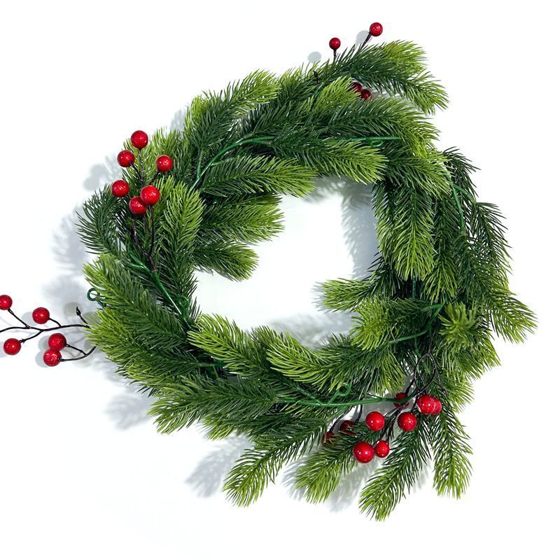 Christmas Artificial Pine Needle Red Berry Decoration - Image 4