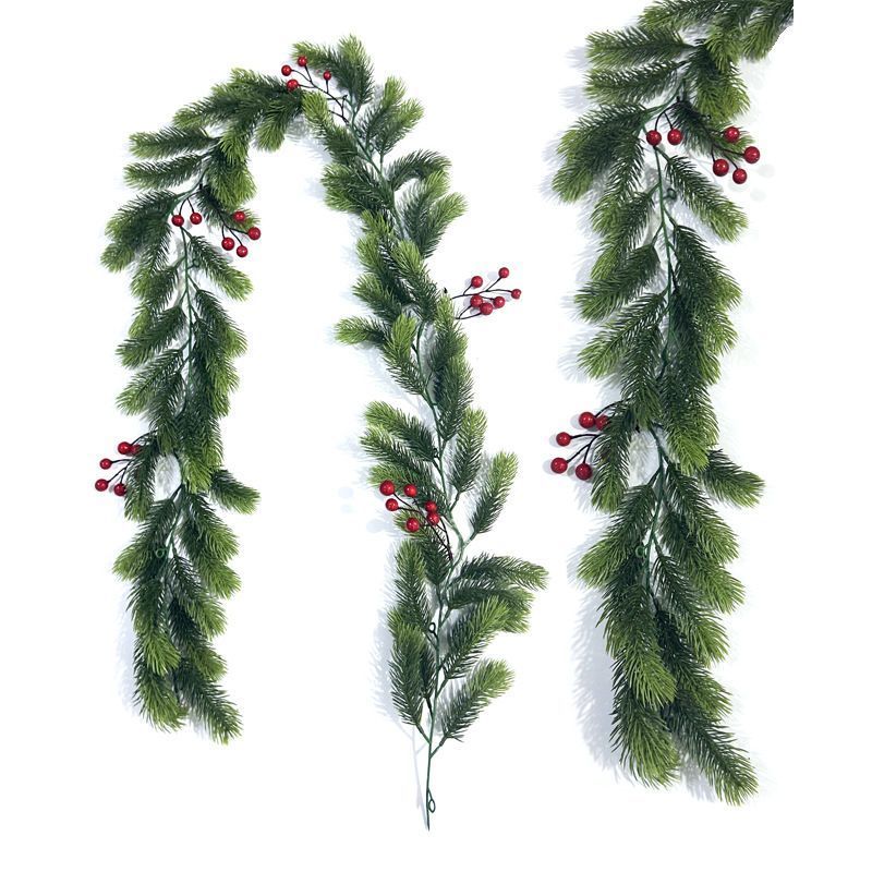 Christmas Artificial Pine Needle Red Berry Decoration - Image 5