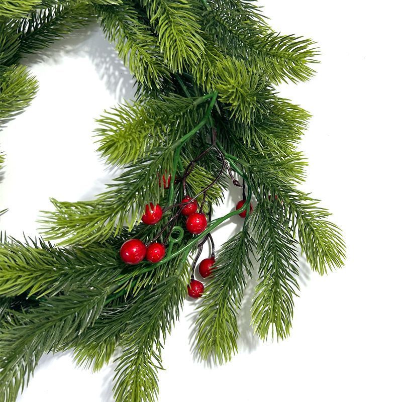 Christmas Artificial Pine Needle Red Berry Decoration - Image 6