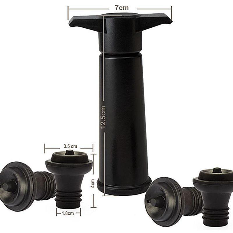 red Wine Vacuum Pump with Preserver Stopper, Wine Fresh Keeping Set - Image 2