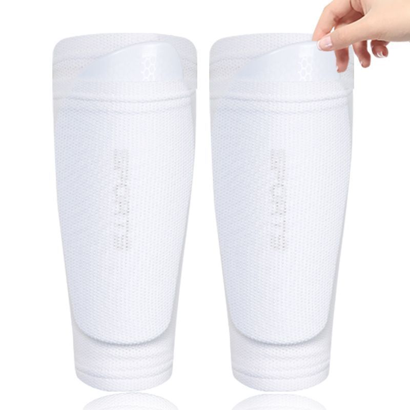 2 Pairs Soccer Shin Guard Sock Blue Size L - Image 5