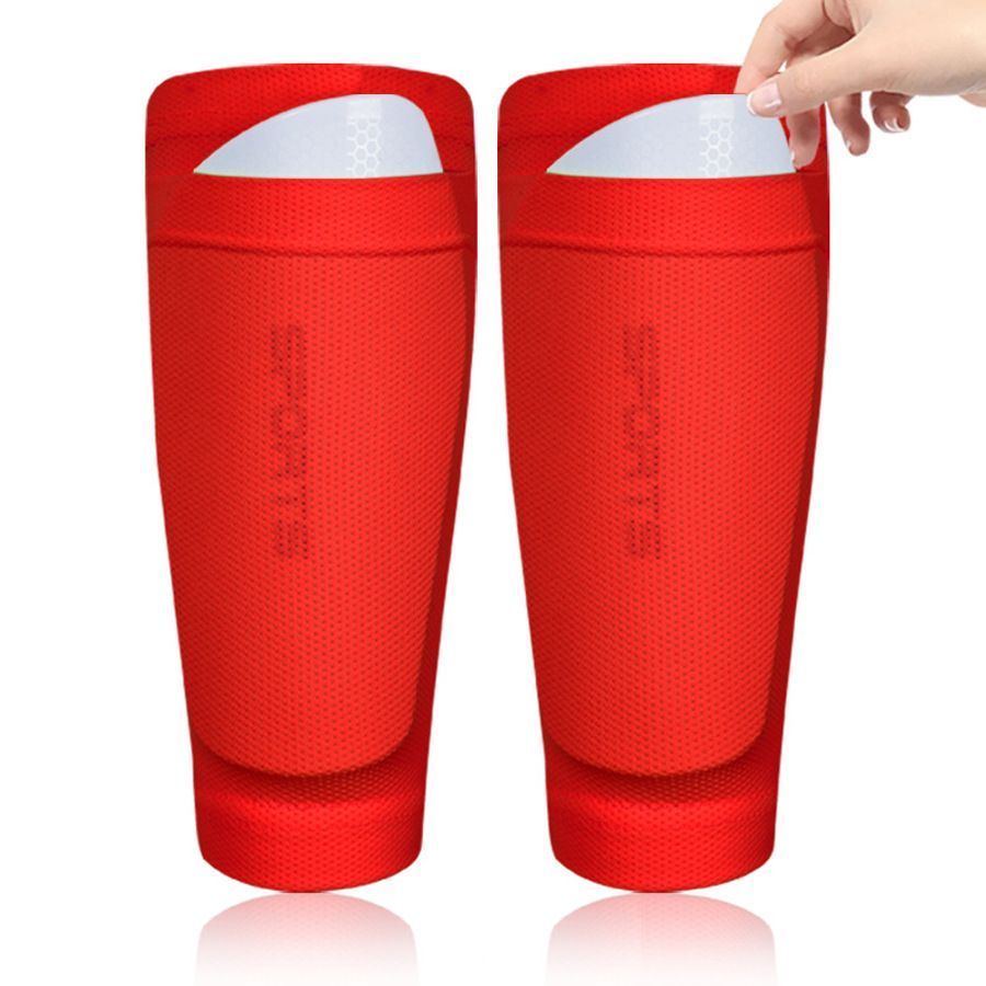 2 Pairs Soccer Shin Guard Sock Blue Size L - Image 6