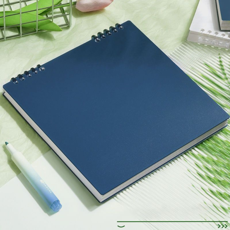 Lined Notebook Vintage Blue 60 Sheets/120 Pages - Image 1