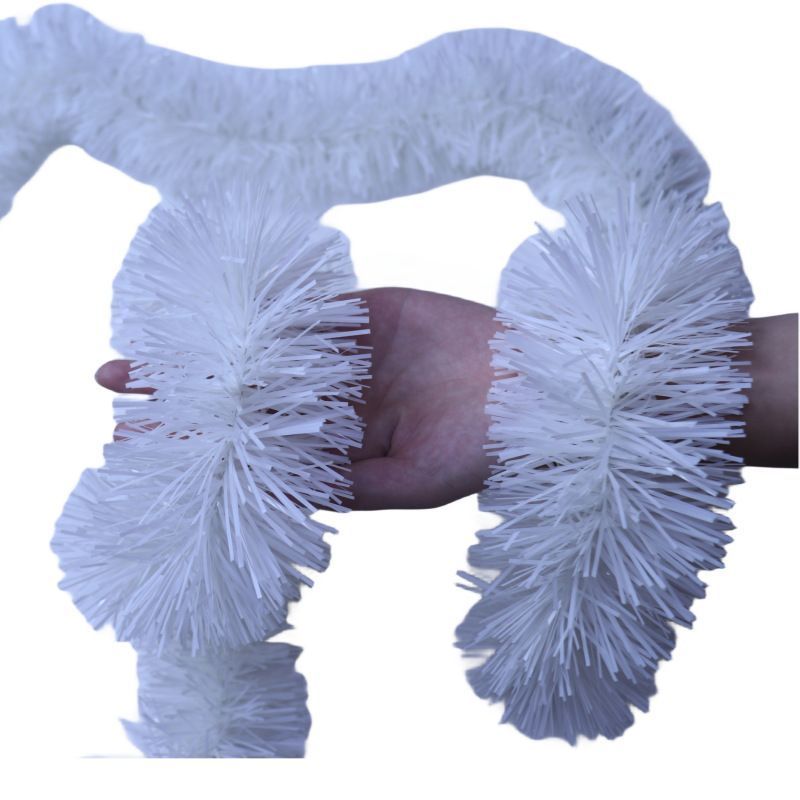 Thick Tinsel Garland 2M Party Decor White 5pcs - Image 1