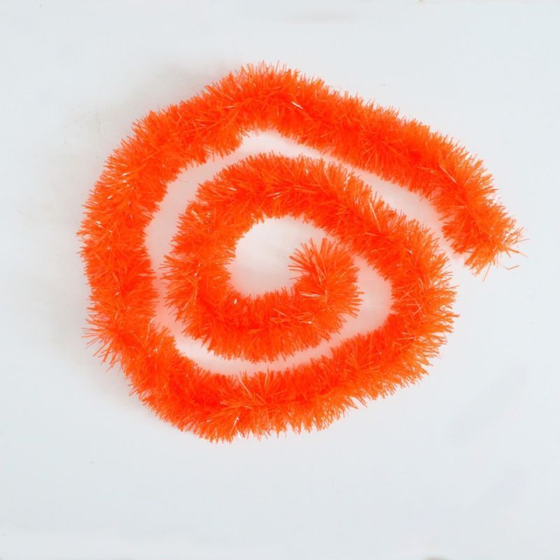 Thick Tinsel Garland 2M Party Decor Orange 5pcs - Image 1