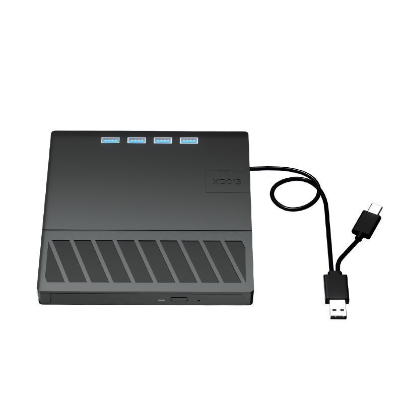 CD/DVD Burner & Card Reader Black - Image 2
