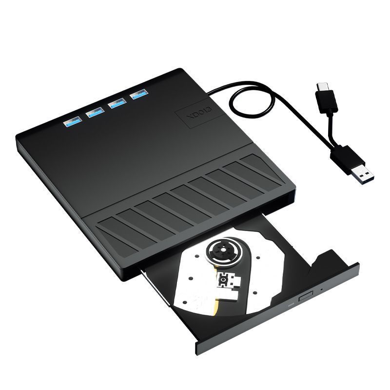 CD/DVD Burner & Card Reader Black - Image 4