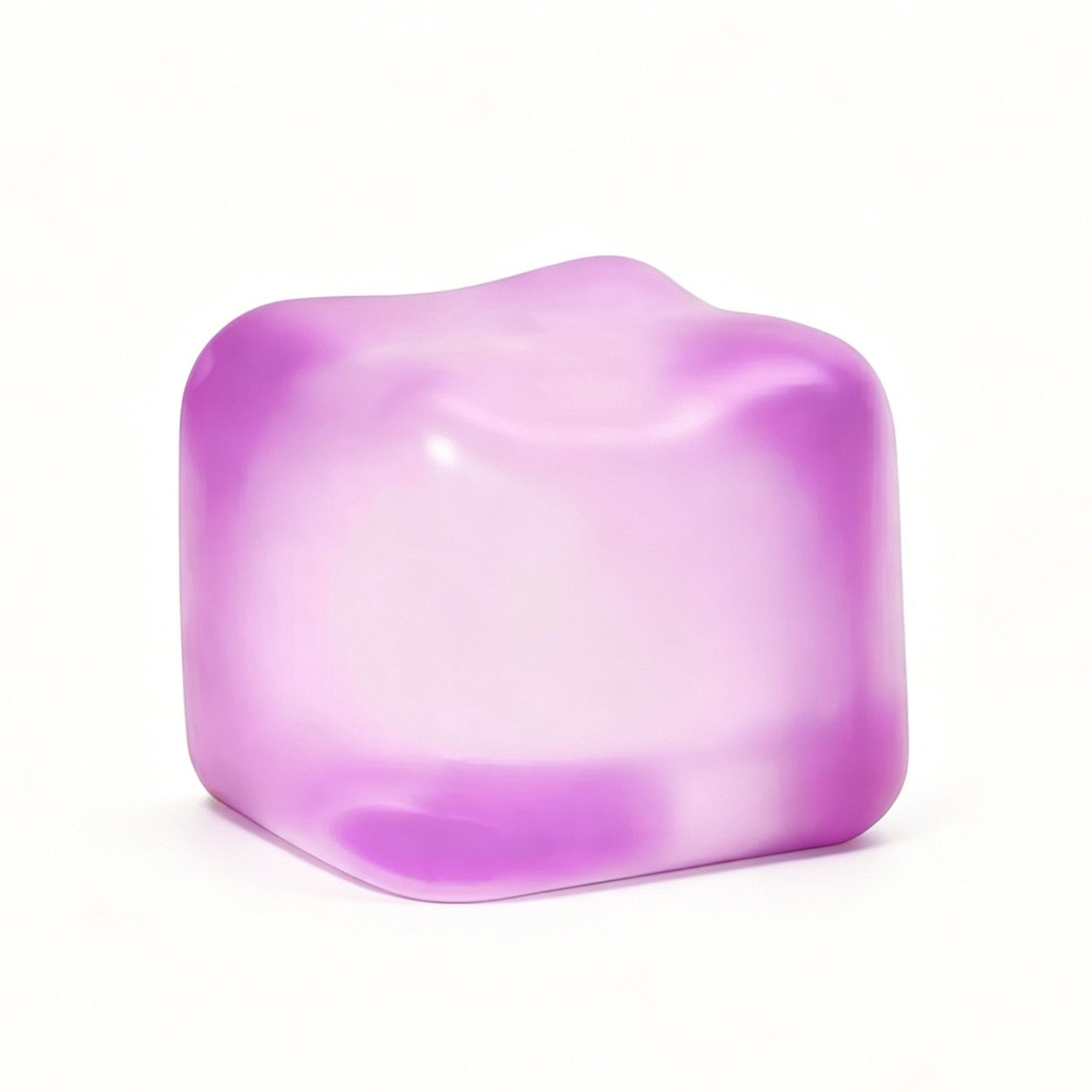 Soft Cube Squishy 5.6cm Calming Fidget Toy (purple) - Image 1