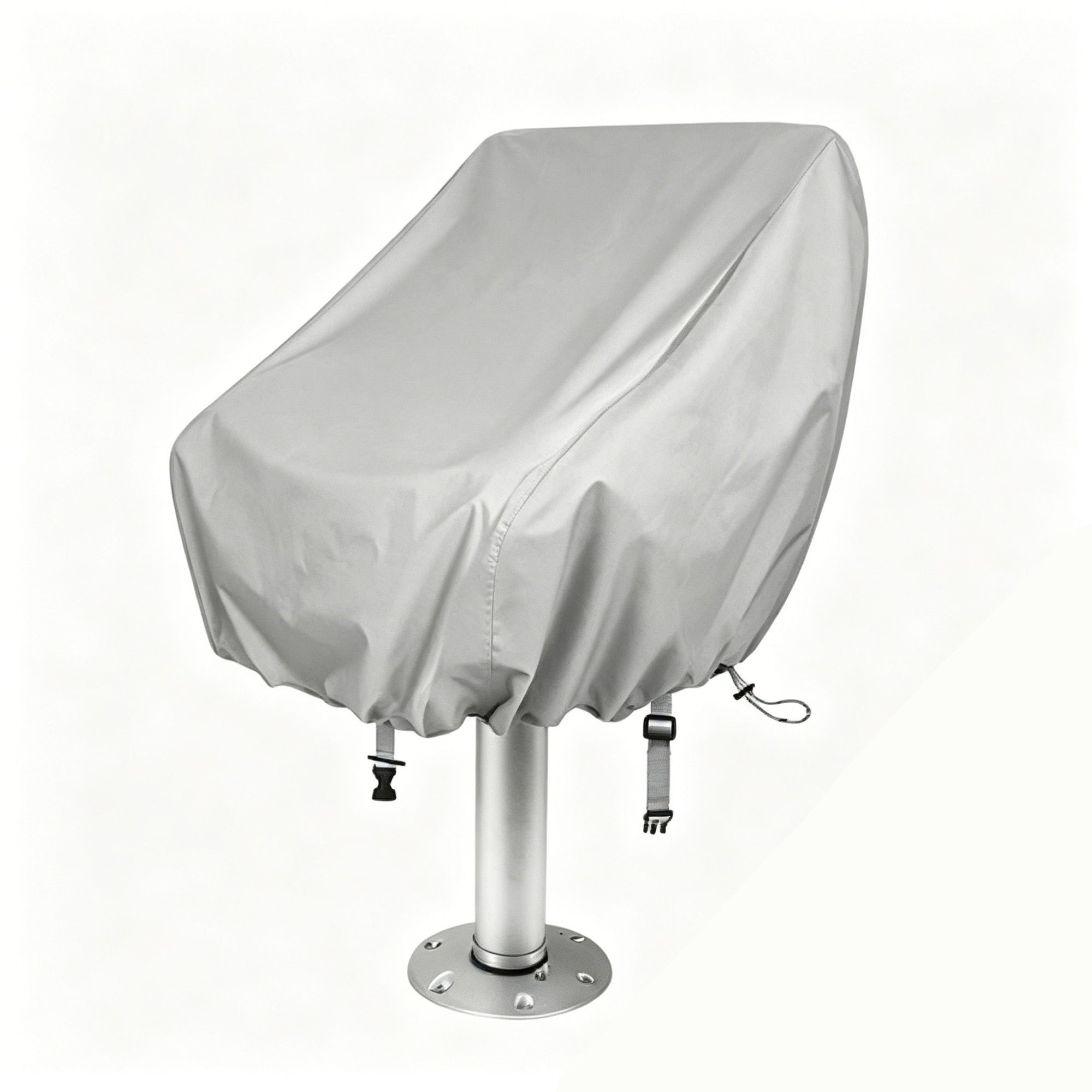 Waterproof Gray Large Boat Captain Seat Cover - Image 1