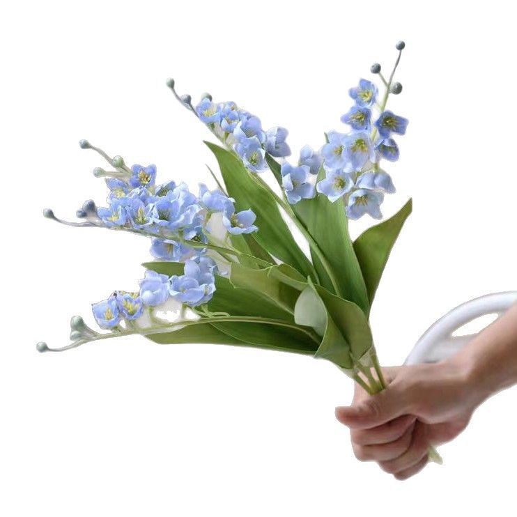 Artificial Yellow Lily of The Valley, Healing Decor, 5 Pack - Image 3