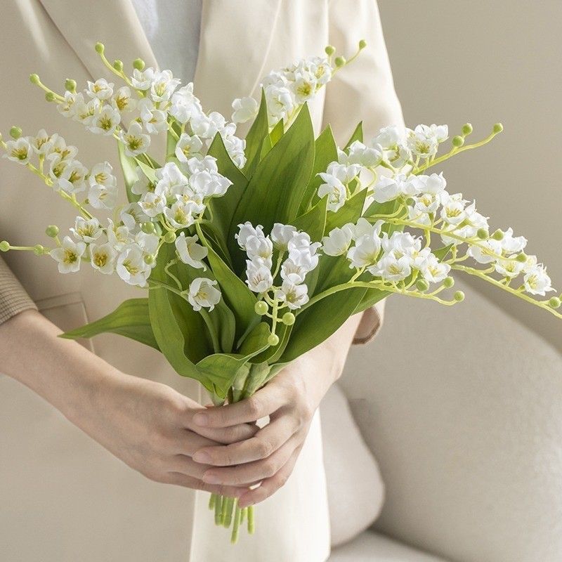 Artificial Purple Lily of The Valley, Dreamy Decor, 5 Pack - Image 4