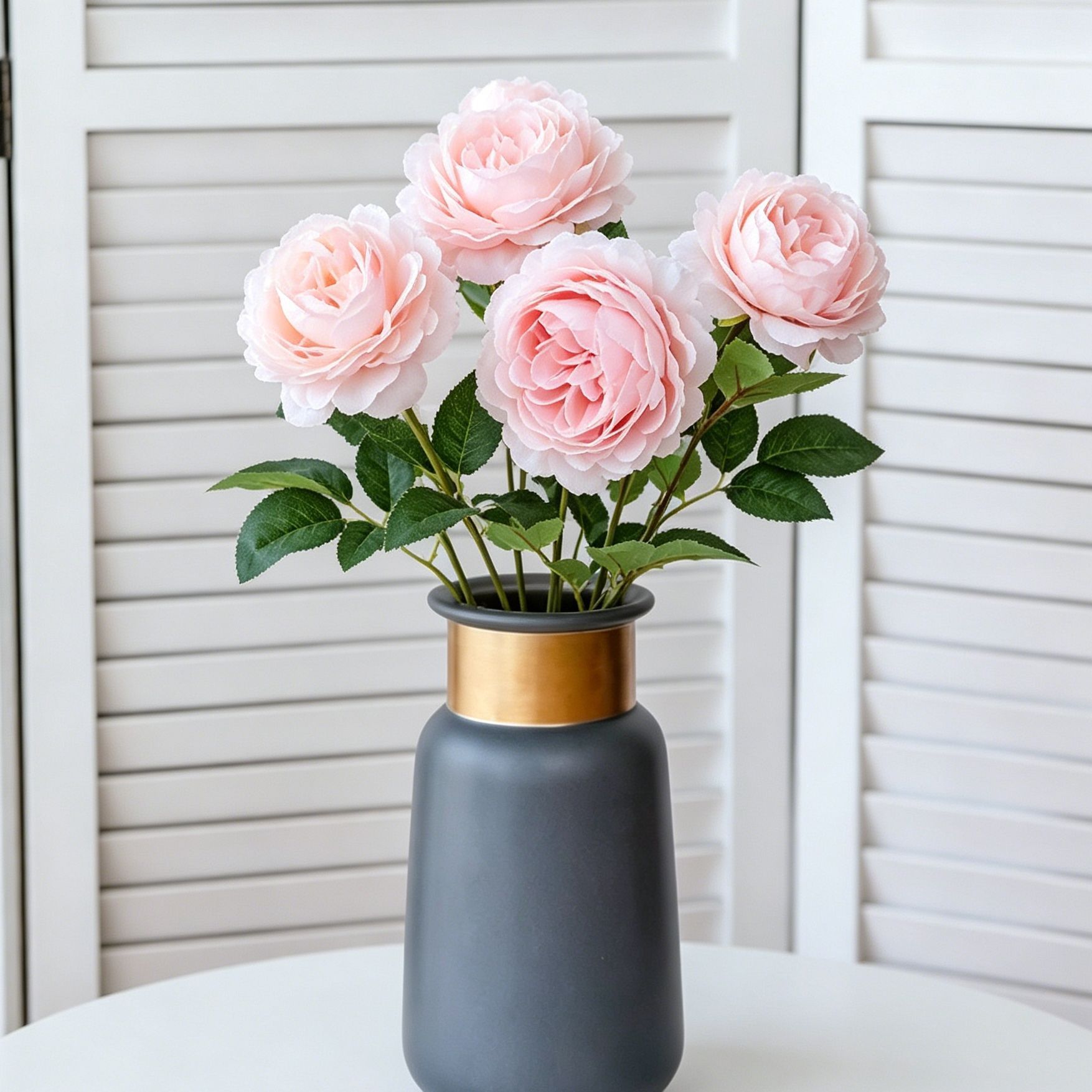 Artificial Pink French Peony, Sweet Decor, 5 Pack - Image 3