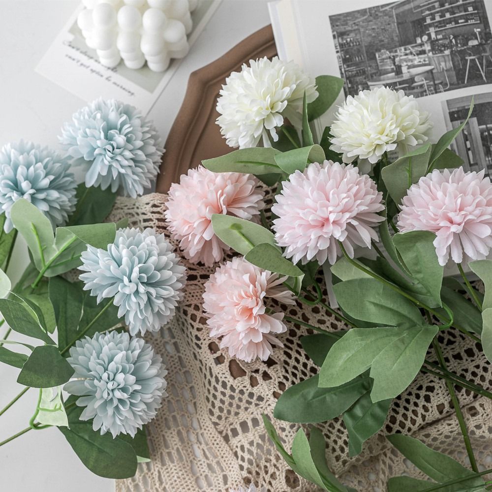 Artificial Hydrangea, Pink Sweet Decor, 3 Pack - Image 6